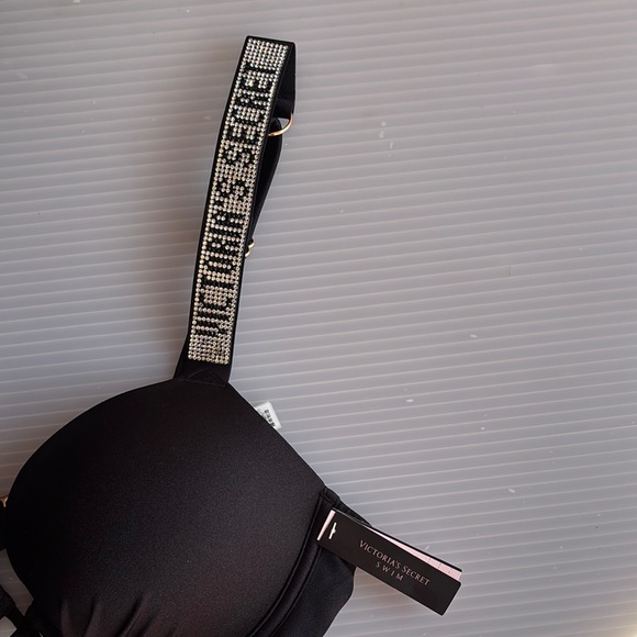 Victoria’s Secret Bombshell Push Up Shine Strap Swim Bikini Top - Picture 3 of 13